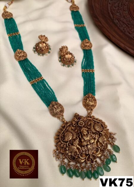 Beads Temple Jewellery Necklace Set -02
