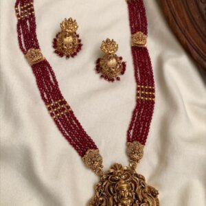 Beads Temple Jewellery Necklace Set -05