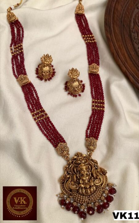 Beads Temple Jewellery Necklace Set -05